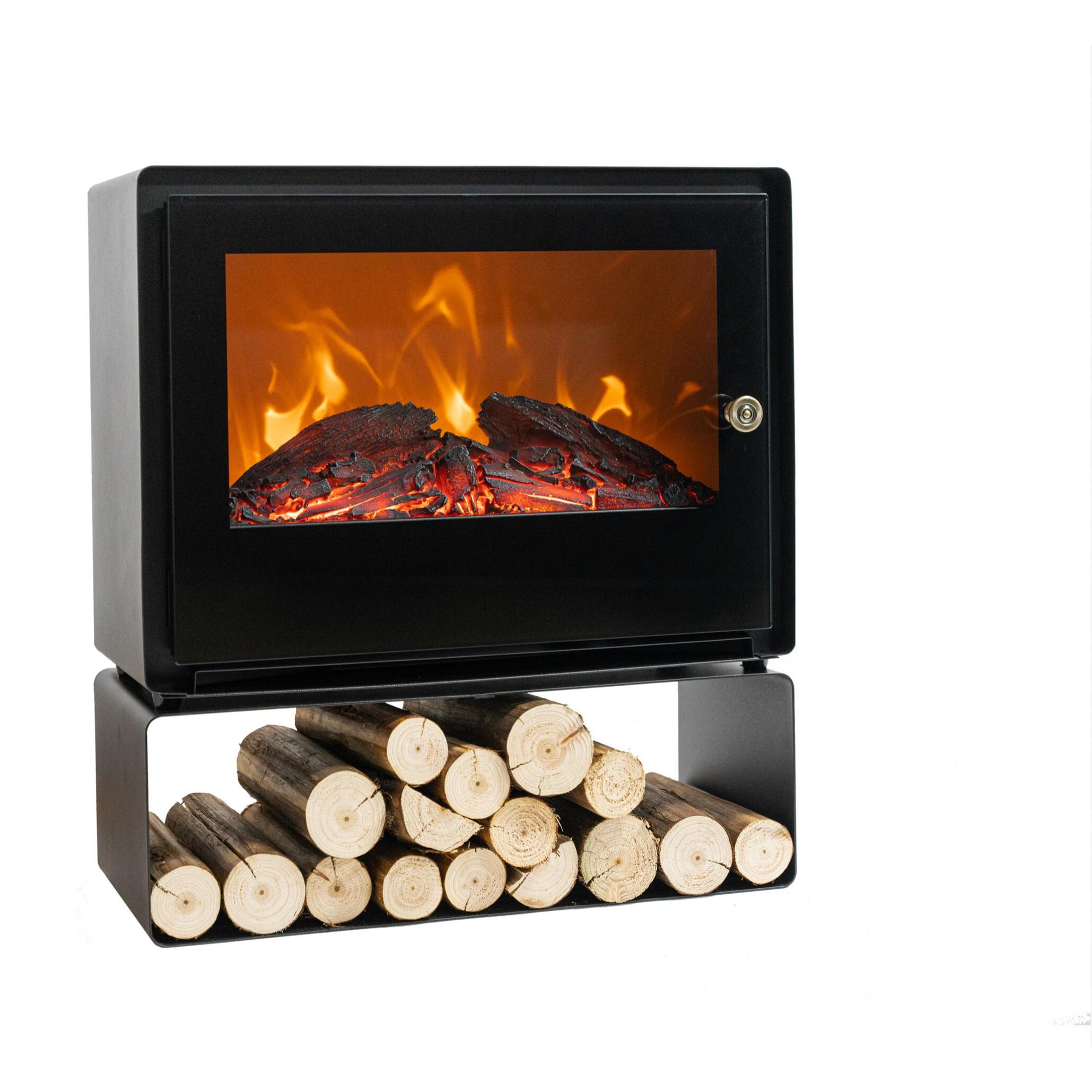 Chimenea eléctrica de suelo con estante 2000 W CHE-710 PURLINE