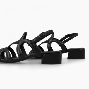 SANDALIAS NEGRAS KON5355