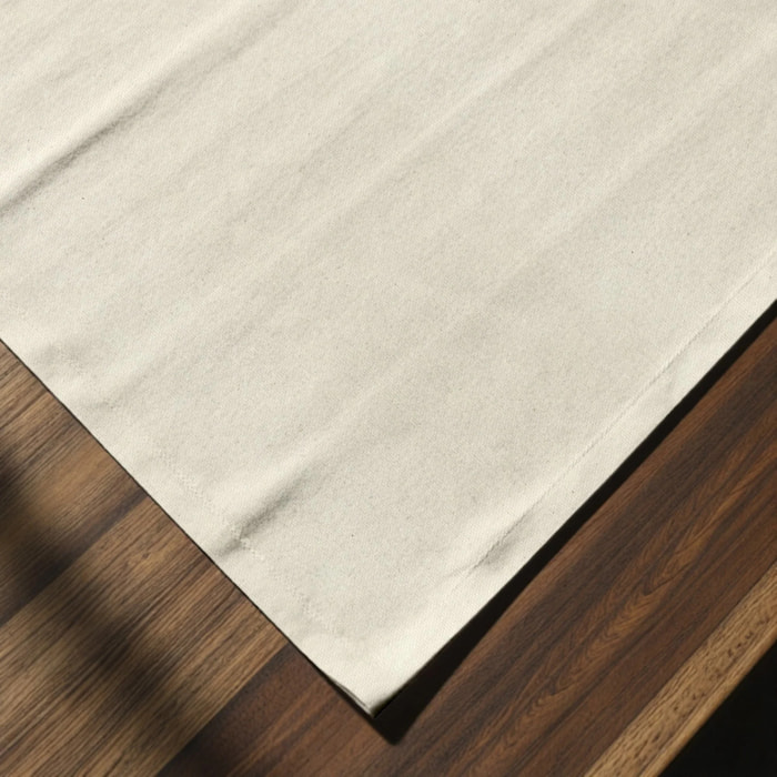 Lot de 4 sets de table anti-taches Naturel
