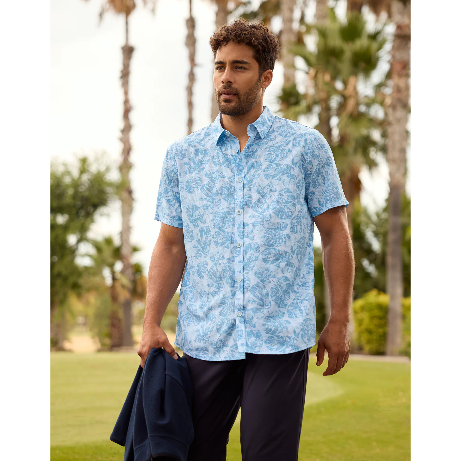 Camisa Manga Corta Azul Claro - Blueraira