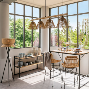 Console "Edena" acacia L120cm