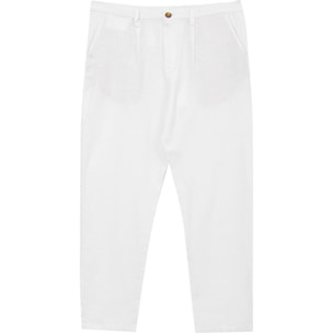 Pantalone chino in lino