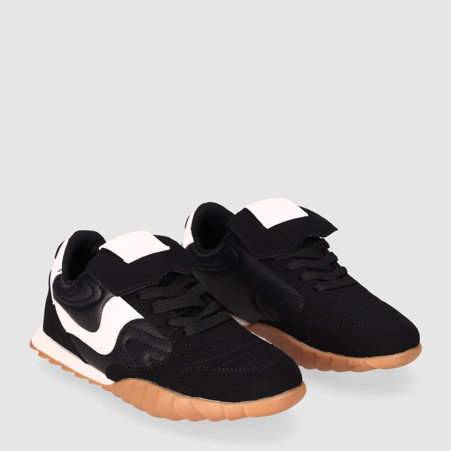 Deportivos de Tejido - Negro - Tacón: Bajo