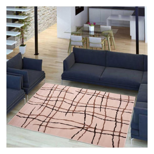 Tapis salon et chambre tissé motif abstrait NAKI