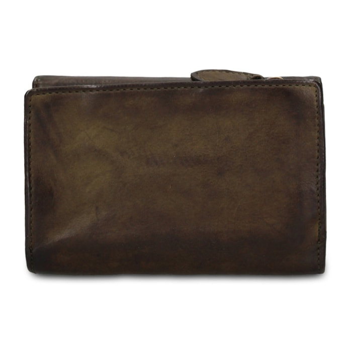 Portafoglio uomo in vera pelle - Modello Boreal - Casual - 14.0 x 9.0 x 4.5 cm