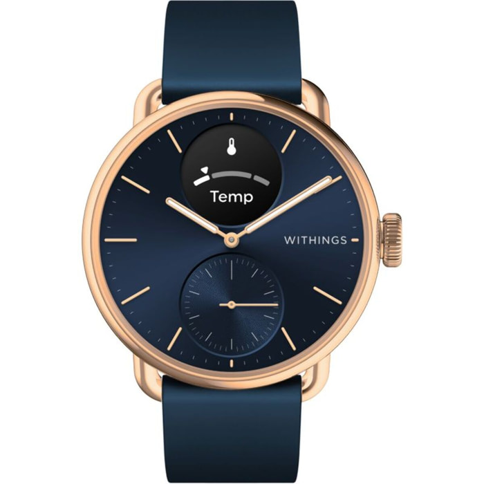 Montre santé WITHINGS Scanwatch 2 38mm Rose Gold Bleue