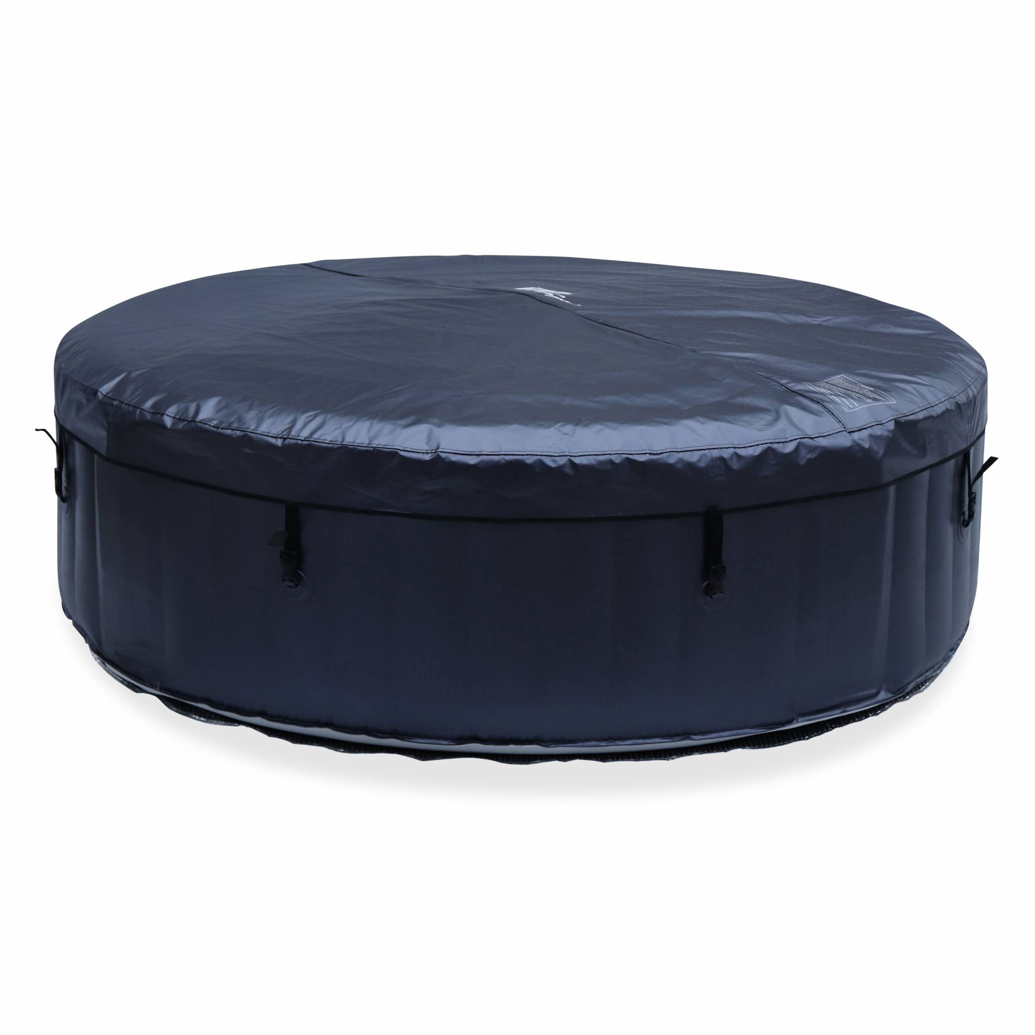 Spa MSPA gonflable rond – CARLTON 6  - Spa gonflable 6 personnes rond 205 cm. PVC. pompe. chauffage. gonfleur. hydrojets de massage. 2 cartouches filtrantes. bâche et télécommande de contrôle