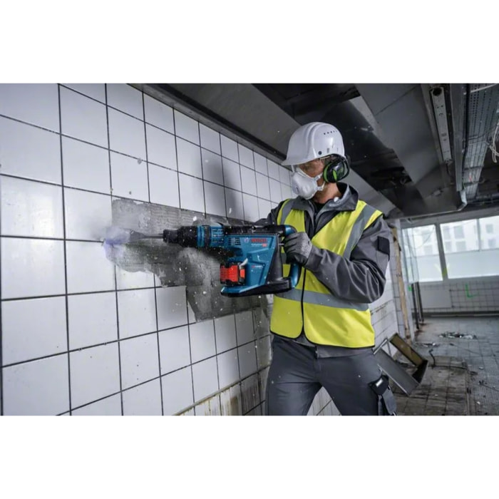 Perforateur BOSCH Professional GBH 18V-40 C Bi+Turbo 9 J - Sans batterie, ni chargeur - 0611917100