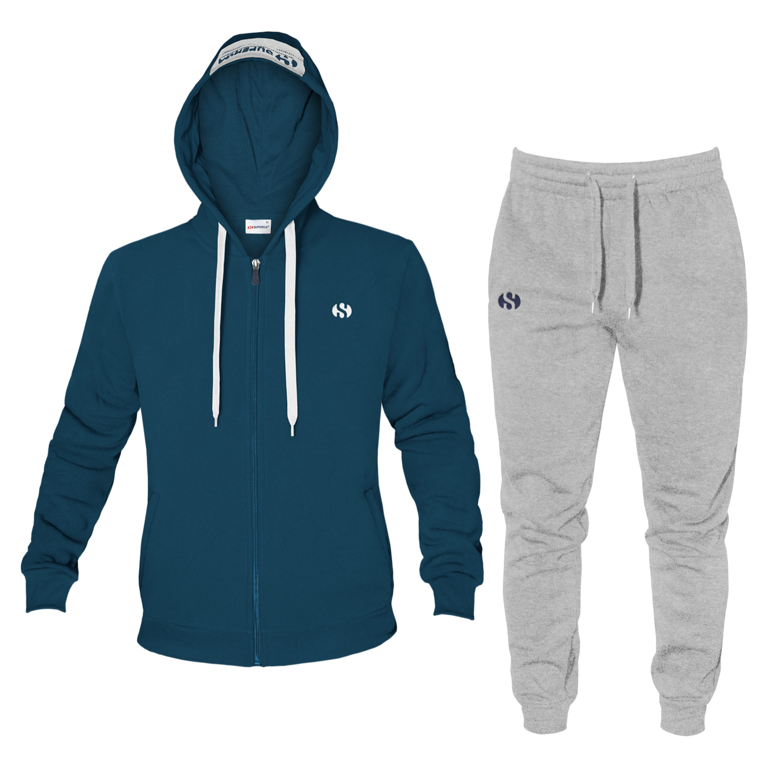 Tuta Uomo SUPERGA Cotone Felpato Full Zip