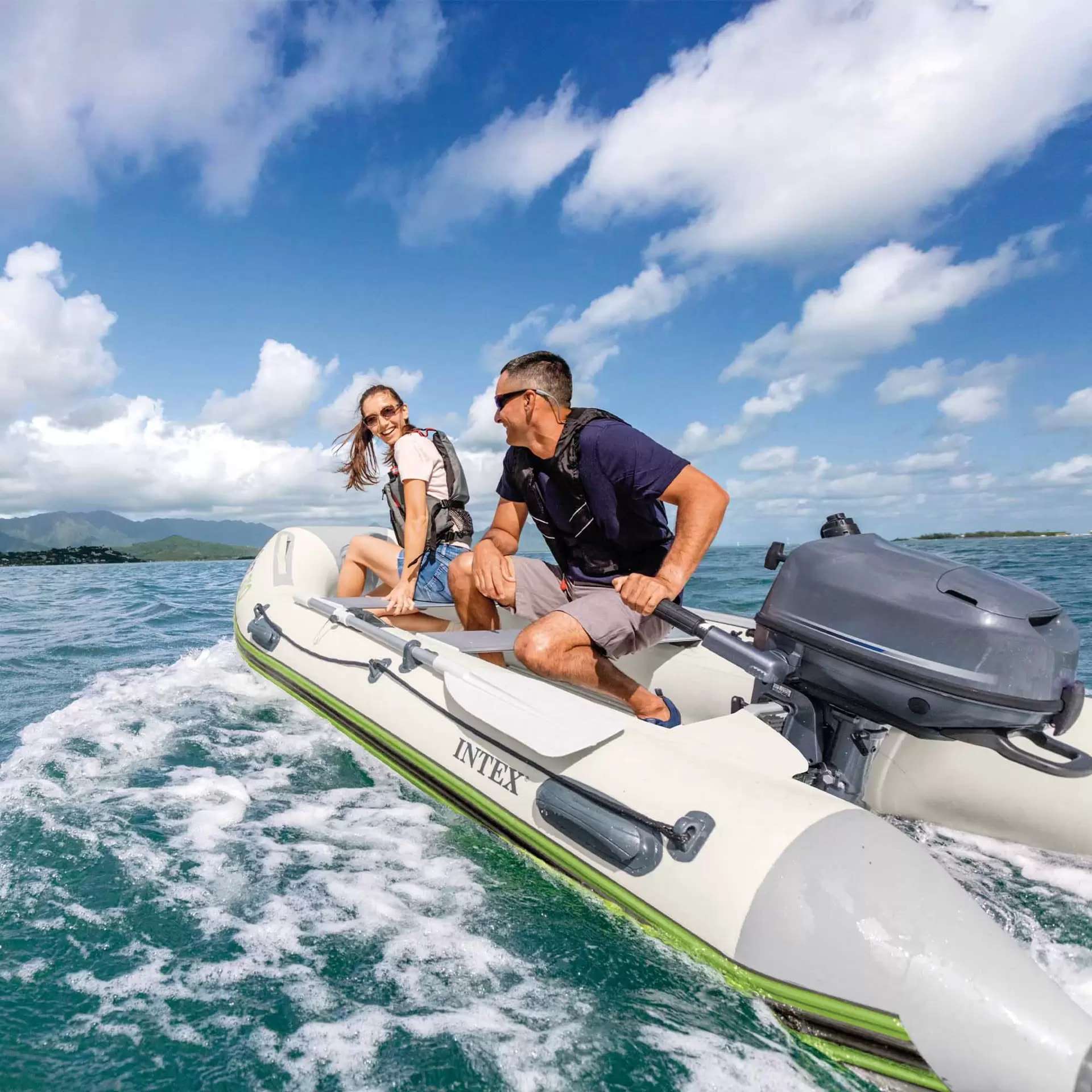 Intex 68396NP - Canotto Gommone Gonfiabile Mariner 310, 4 Posti, 310x155x41 cm