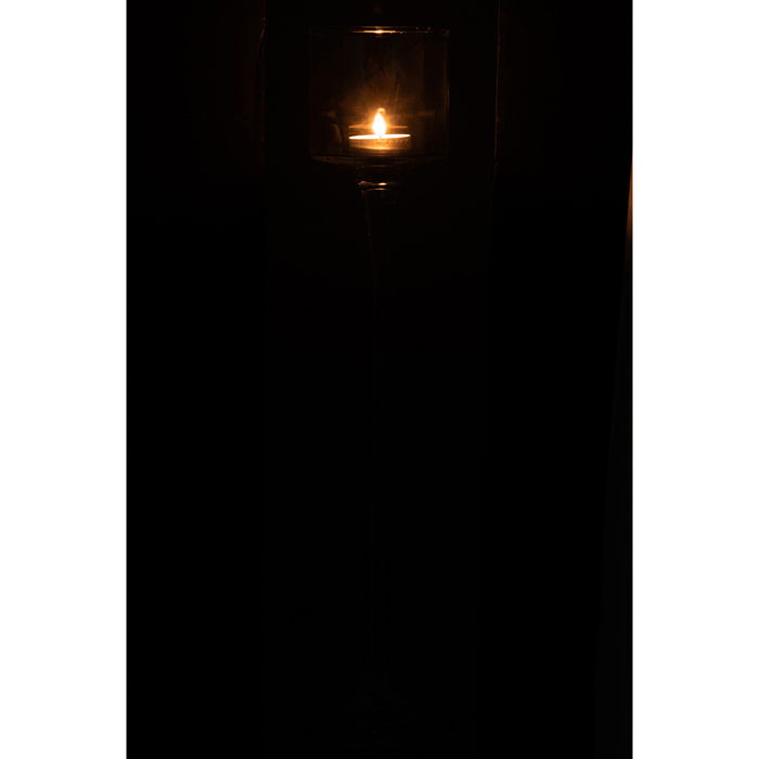 J-Line photophore Sur Pied - verre - transparent - large