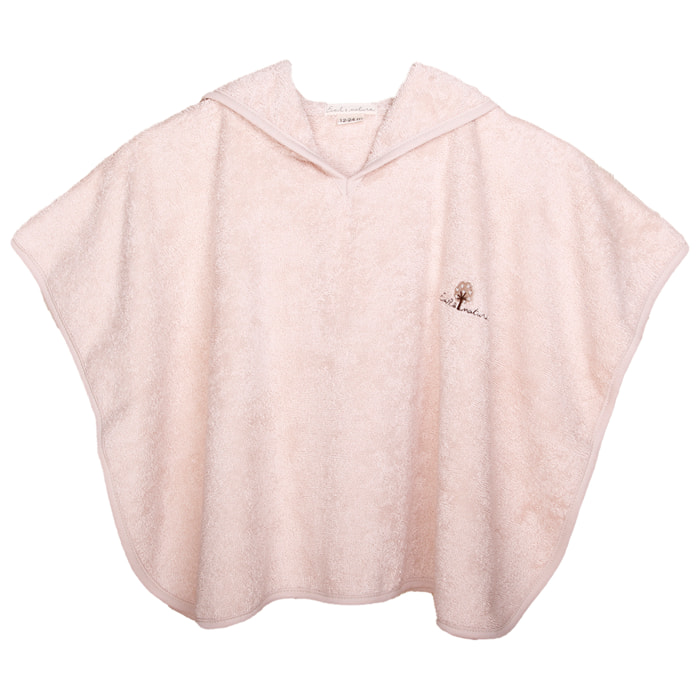 Poncho Eponge 0-24 mois Coton bio Beige