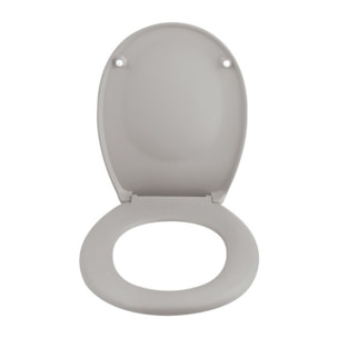 Abattant wc Thermo dur avec frein de chute NEELA Taupe mat - Charnières ABS Chromé Spirella