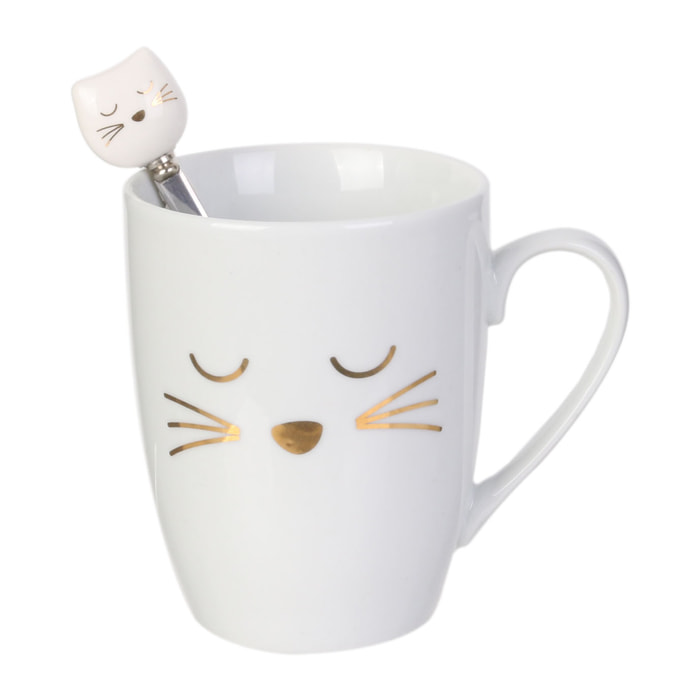 Mug Avec Cuillere Chat