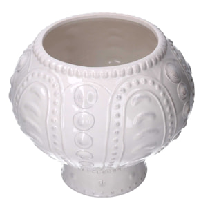Vaso ceramica bianco cm ø31h27