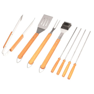 Mallette 8 accessoires pour barbecue