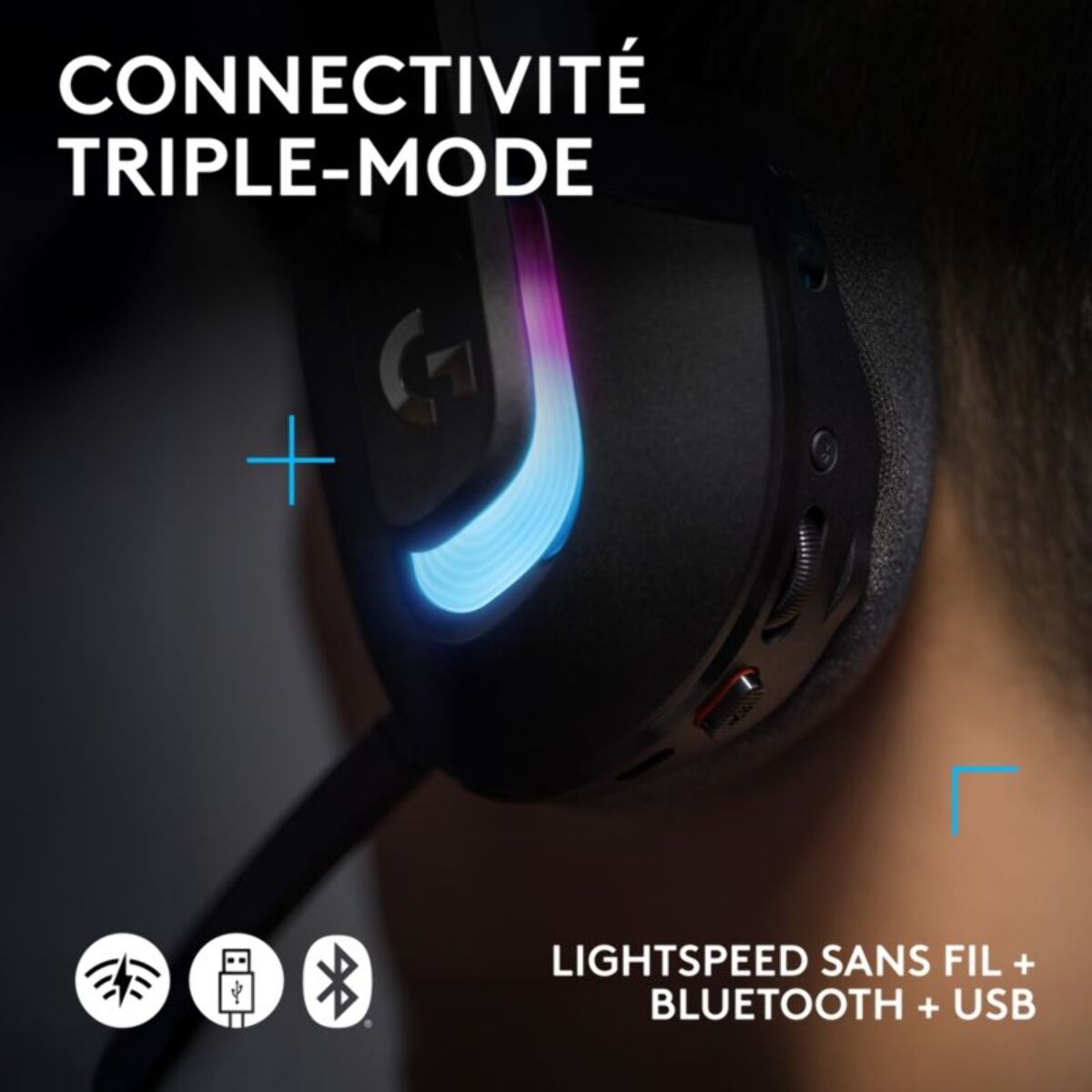 Casque gamer LOGITECH G522 LIGHTSPEED Noir
