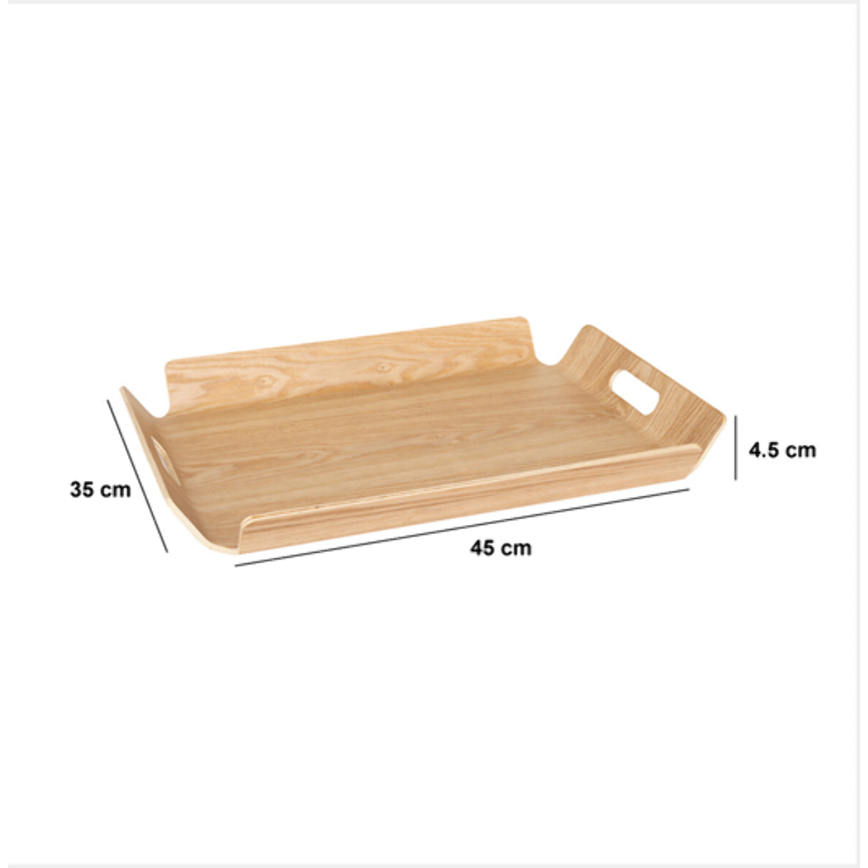 Plateau en bois design 45x35cm