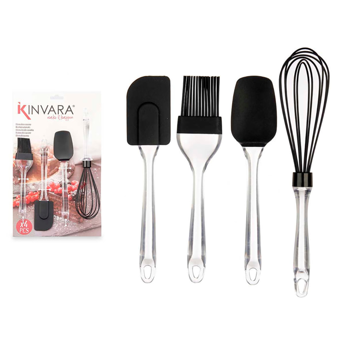 SET 4 PZS UTENSILI IN SILICONE
