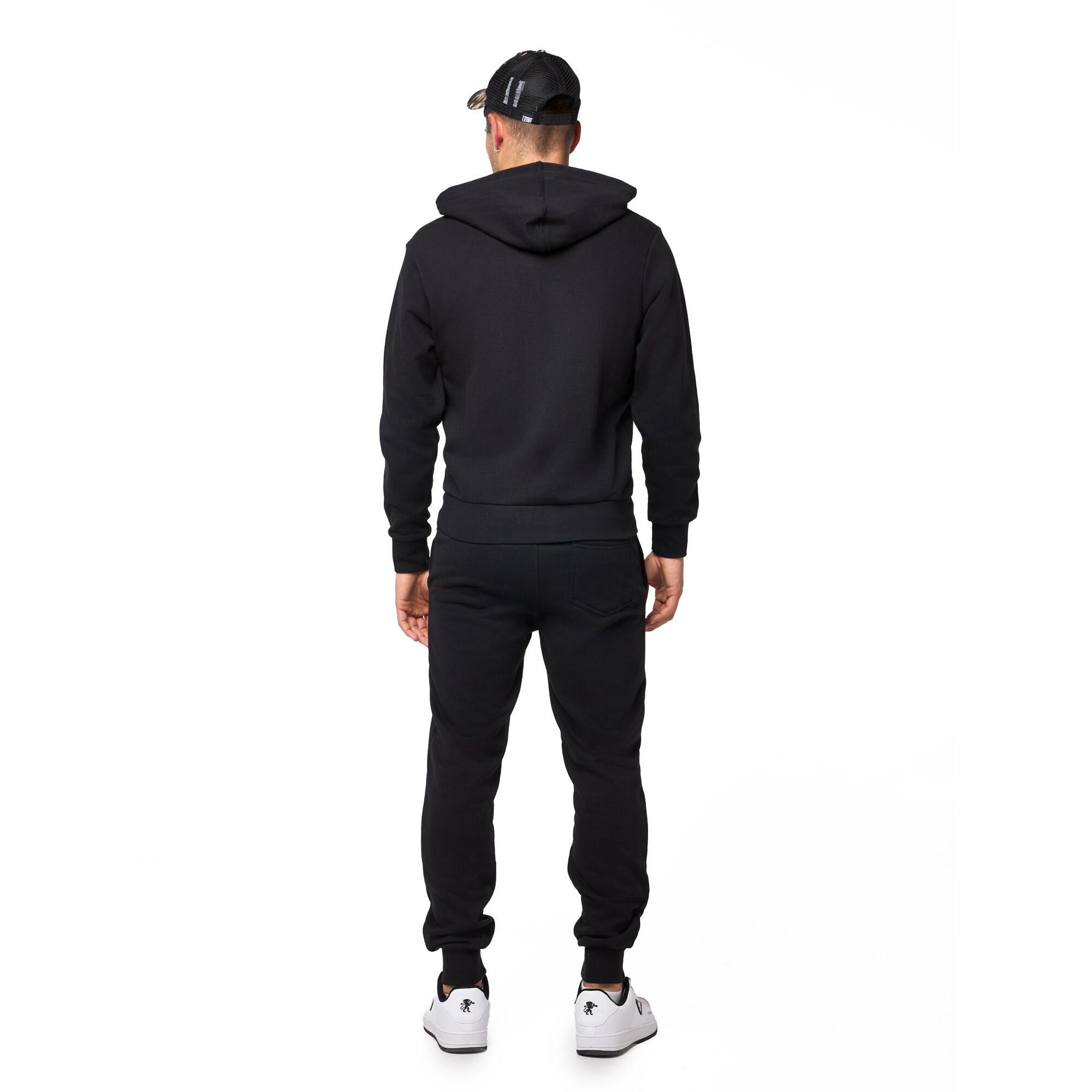 Tuta da uomo con Felpe con cappuccio e zip e pantalone non felpata Leone Basic