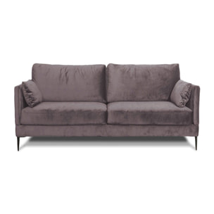 Canapé Velours Droit Splendido - 2 Places