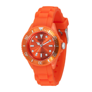 Reloj Madison L4167-04 Unisex Analogico Cuarzo con Correa de Caucho