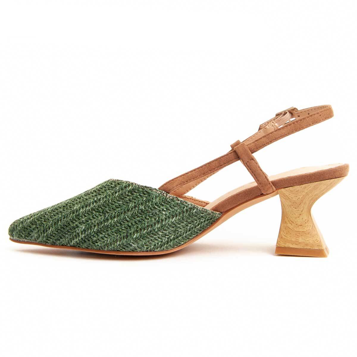 Zapato de tacón - Verde - Altura: 7 cm