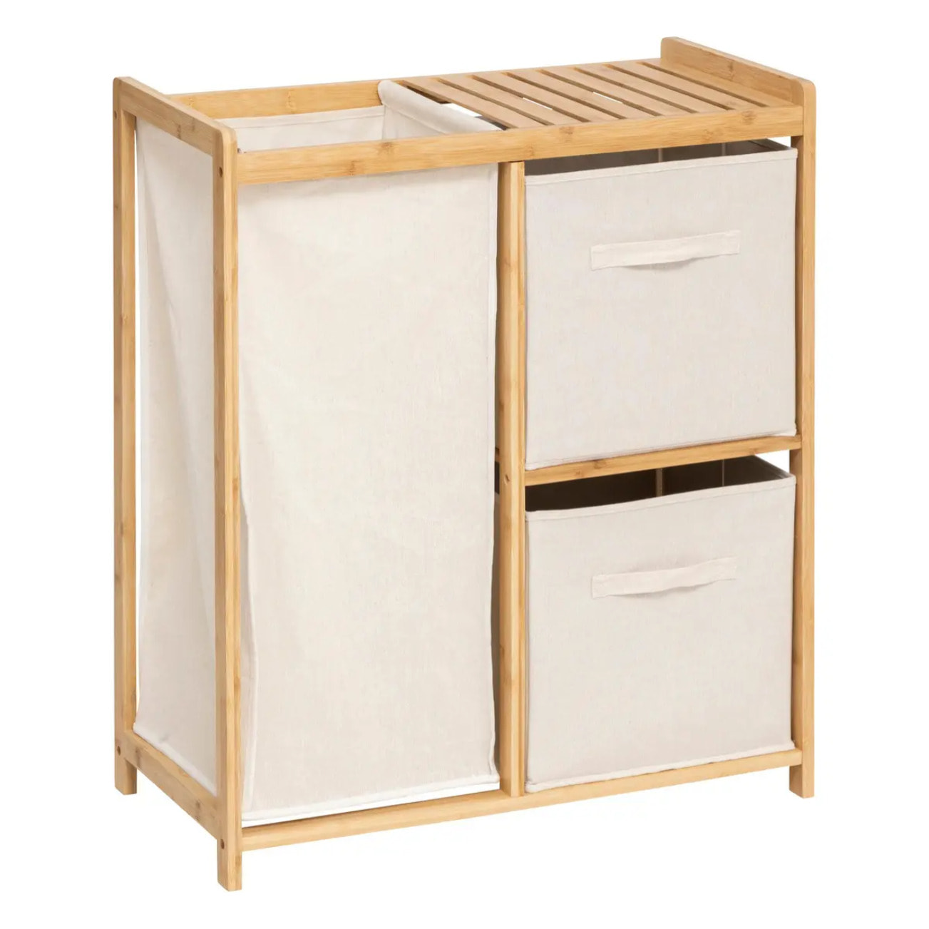 Étagère "Tidy Box" avec paniers en bambou marron 66x33,3cm