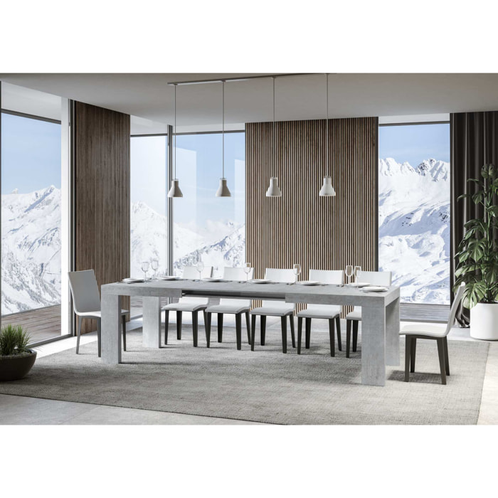 Tavolo allungabile 90x200/304 cm Roxell cemento