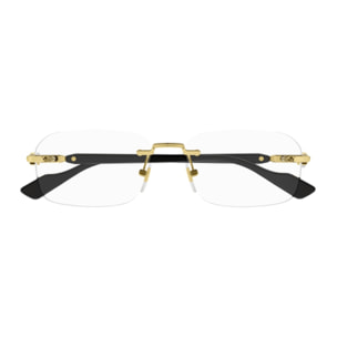 Gafas de Vista Gucci GG1221O-001 de Metal Hombre 56 mm