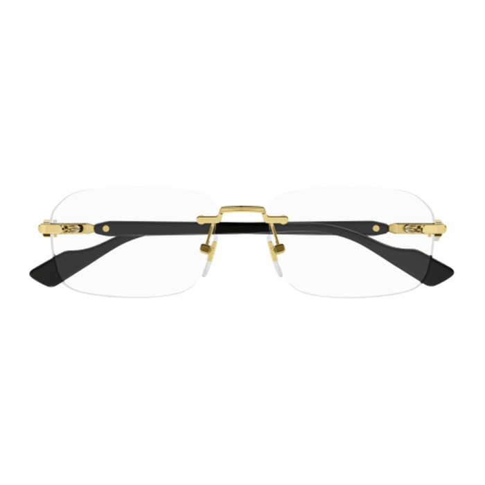 Gafas de Vista Gucci GG1221O-001 de Metal Hombre 56 mm