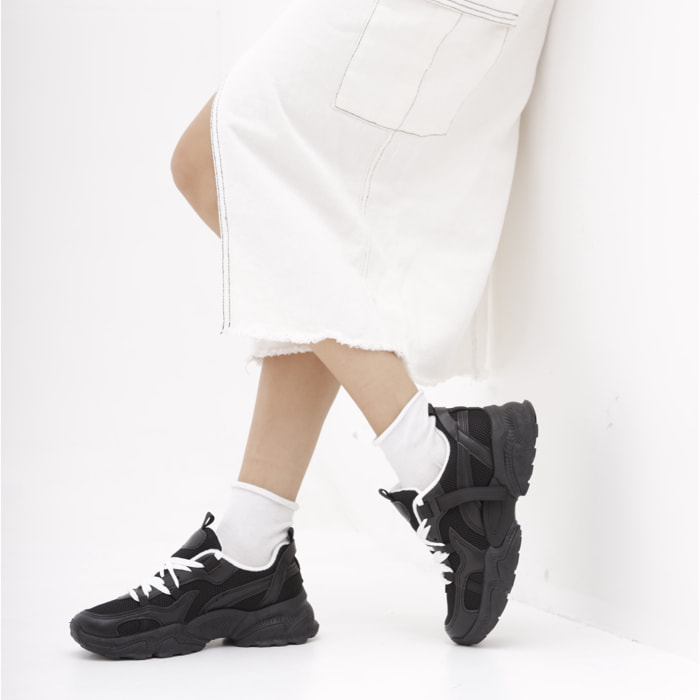 SNEAKERS TRACK CHOCOLA' NERO