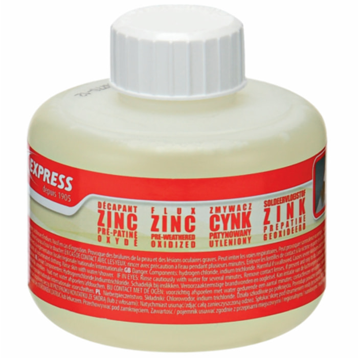 Décapant pour zinc pré-patiné GUIBERT EXPRESS - flacon 250 ml - 850