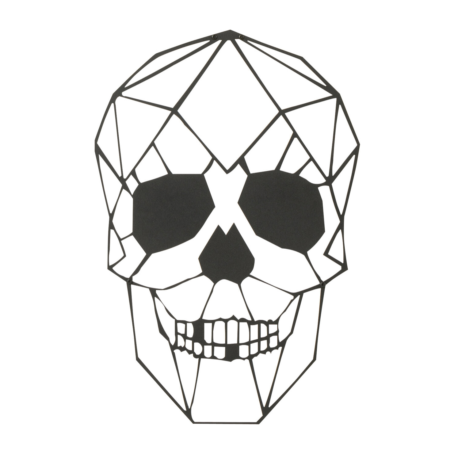 J-Line décoration murale Squelette - métal - noir