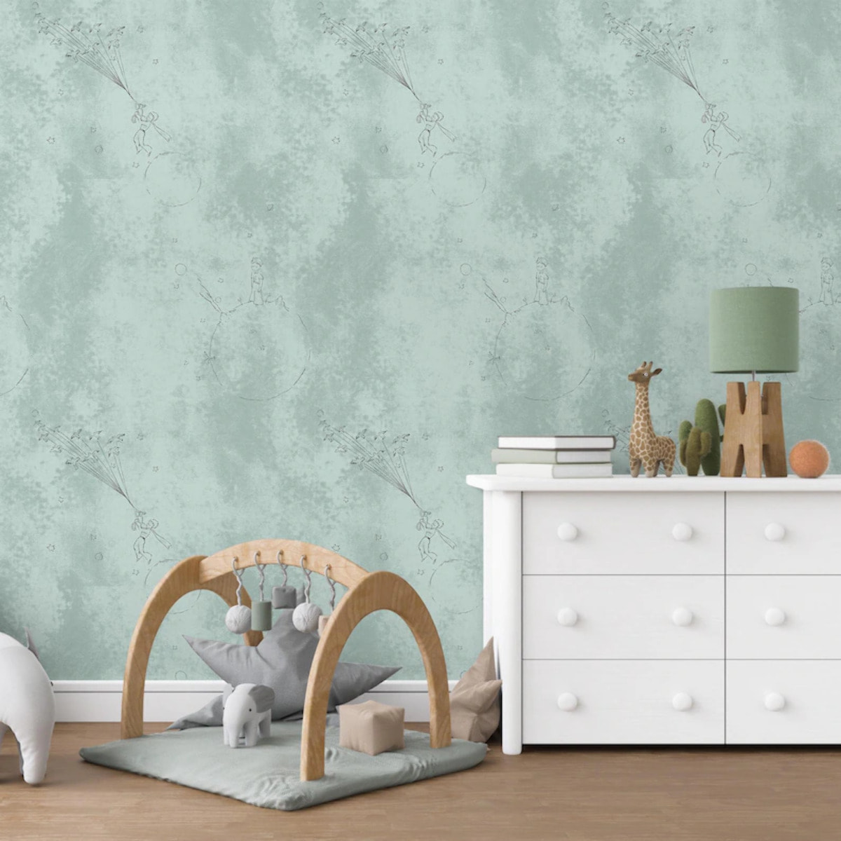 Carta da Parati Ufficiale Il Piccolo Principe Arte Uccelli Volo