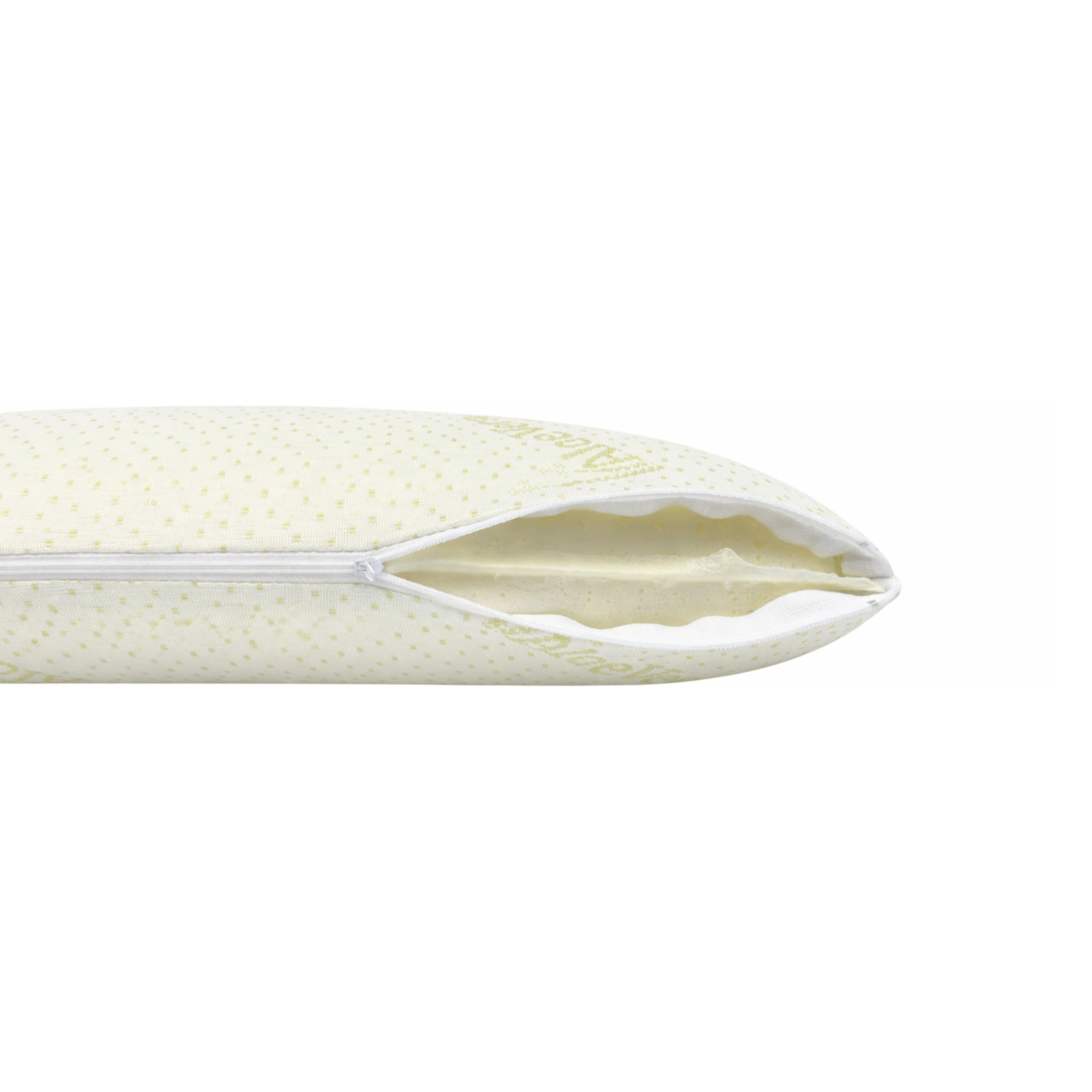 Guanciale Memory Foam Modello Saponetta con Federa all'Aloe Vera Cuscino Sfoderabile, Traspirante e Morbido