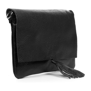 Andorno borsa a tracolla donna. Pelle autentica finitura Dollaro