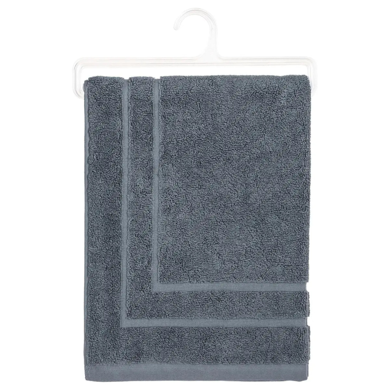Tapis de bain - coton - gris foncé - 50x70 cm