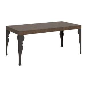 Mesa extensible 90x200/460 cm Paxon Nogal estructura Antracita