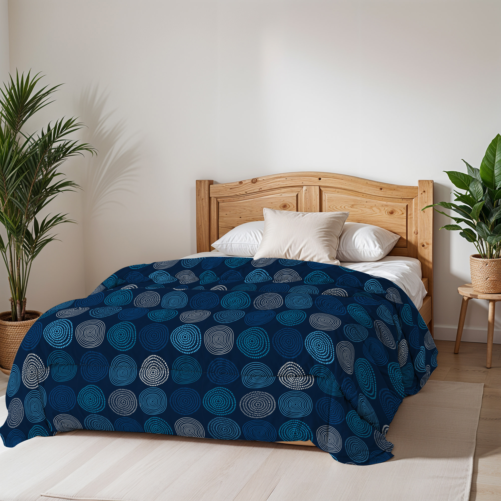 TRAPUNTA BASIC INVERNALE STAMPATA PIAZZA E MEZZA, IPNOTIC