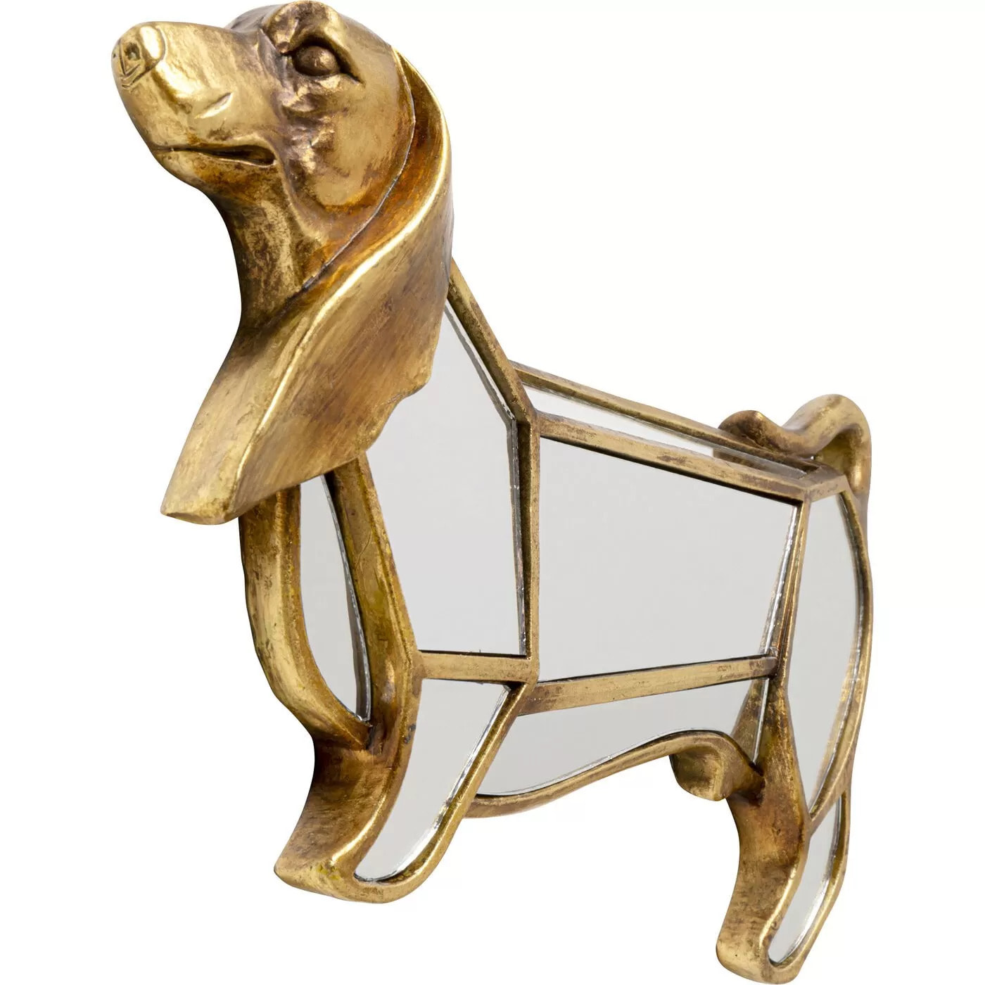 Déco murale miroir chien basset Kare Design