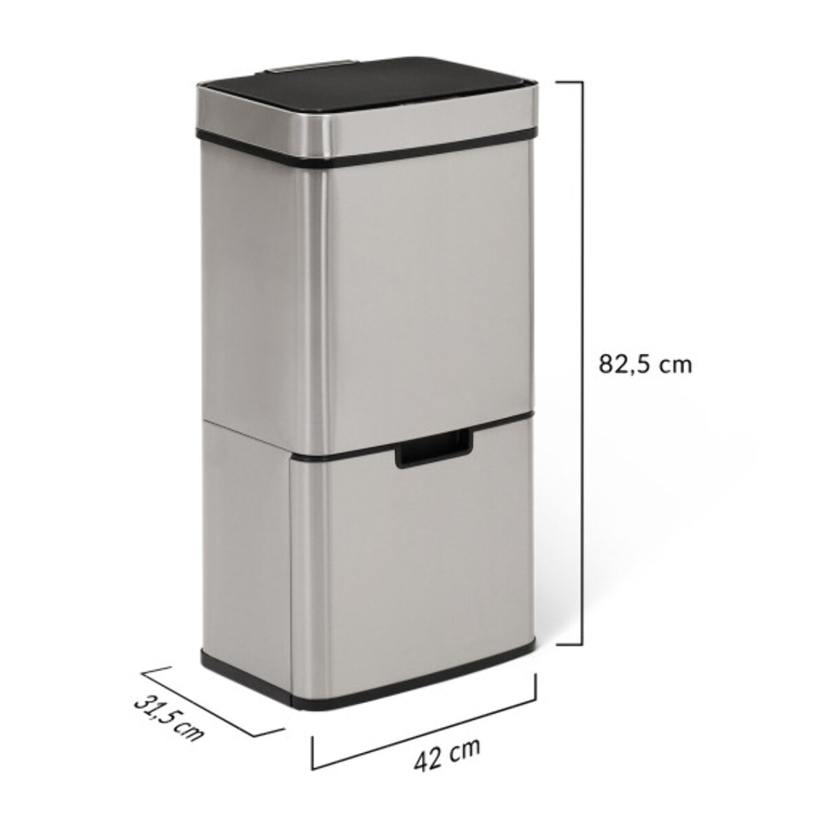 Poubelle automatique spéciale tri 72L