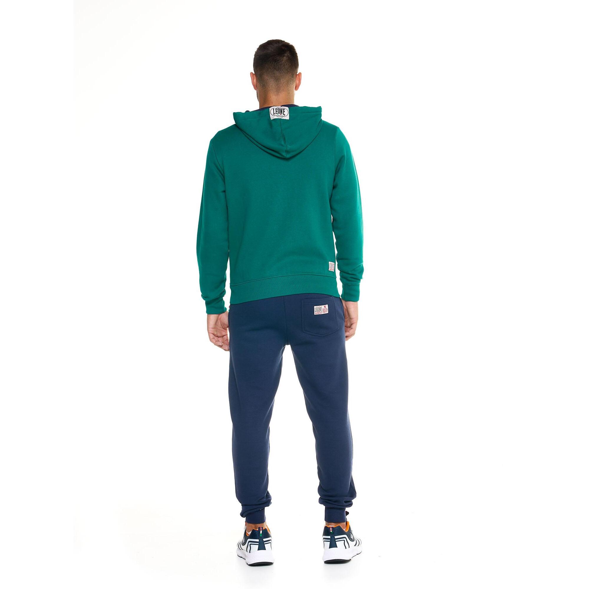 Tuta da uomo con cappuccio e zip Leone 1947 Apparel Vintage Small Logo