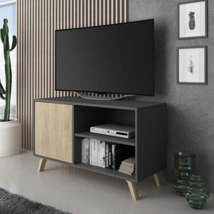 Mueble TV Wind 100 Gris Antracita - Puccini