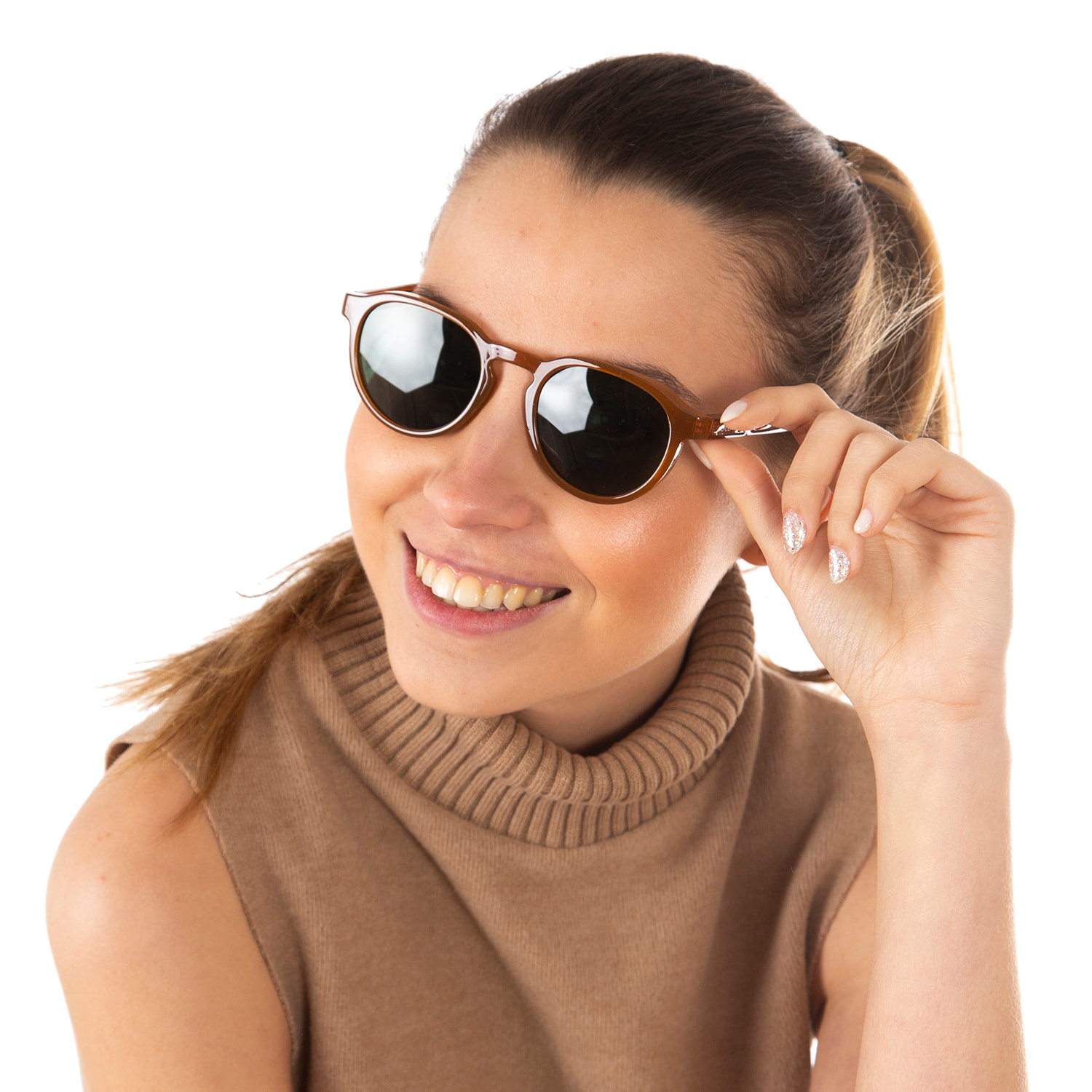 Gafas de sol OCEAN LA ROCHELLE - Miel brillante / Verde
