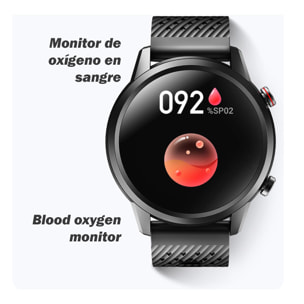 Smartwatch F32 con 20 modalità sportive. Cardiofrequenzimetro, pressione sanguigna e ossigeno.