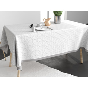 Nappe imprimée Coton Anti Tache Frakta Gris