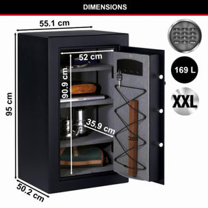 Coffre-fort MASTERLOCK Combinaison électronique - 169L - T0-331ML