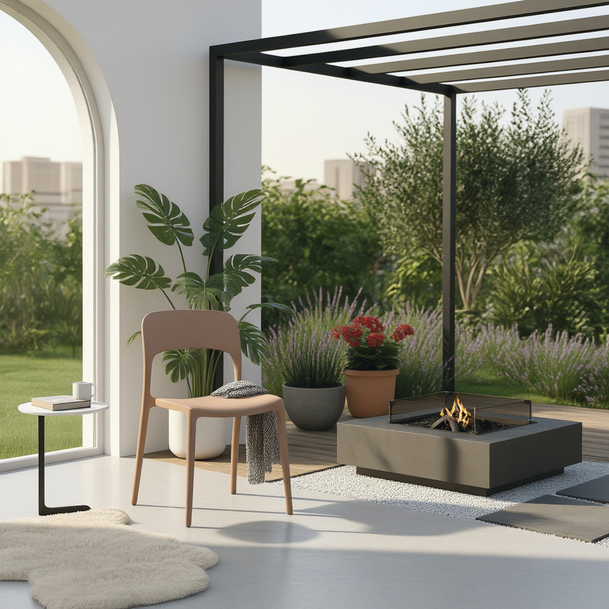 Set 4 Sedie Da Giardino In Polipropilene Impilabili Leggere E Resistenti Ideali Per Esterni Terrazze Giardini Bar Dehors Ristoranti Tortora