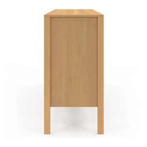Commode Eve 6 tiroirs en cannage 140cm